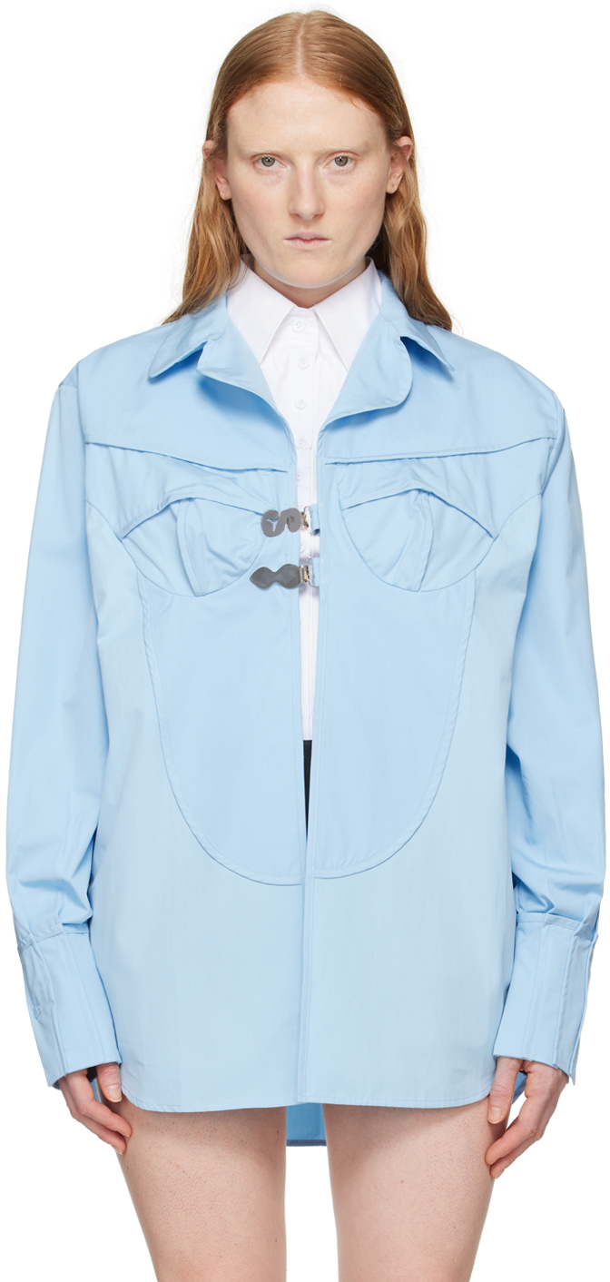 Shop Sinéad O’dwyer Blue Pyjama Shirt