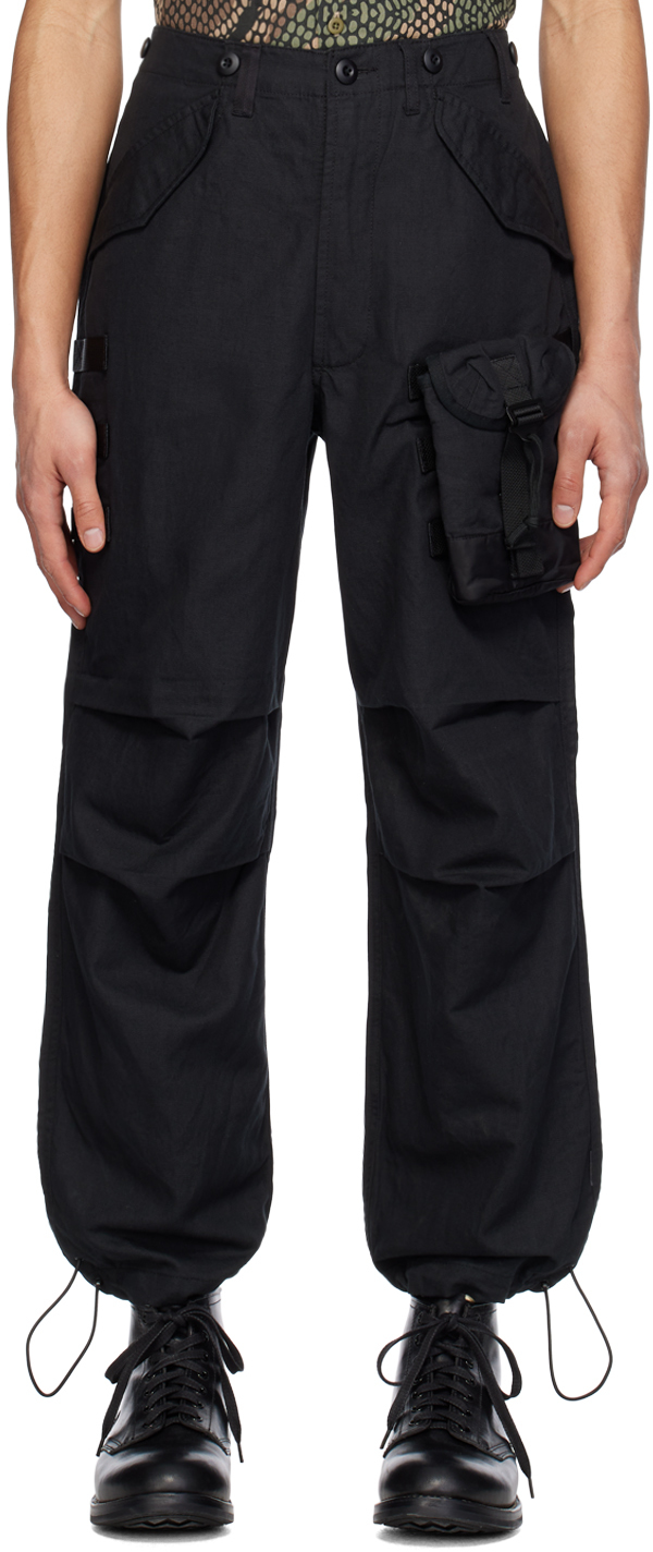 Shop Maharishi Black M51 Cargo Pants