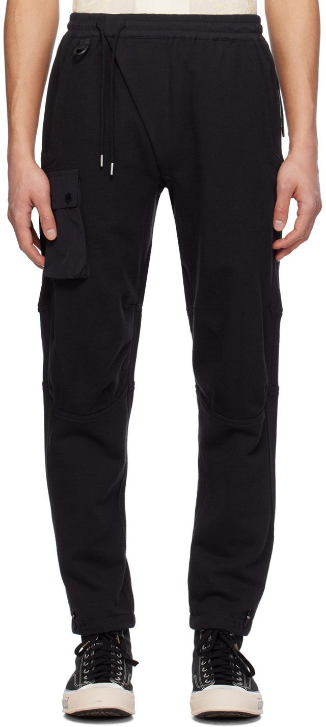 Black Articulated Cargo Pants