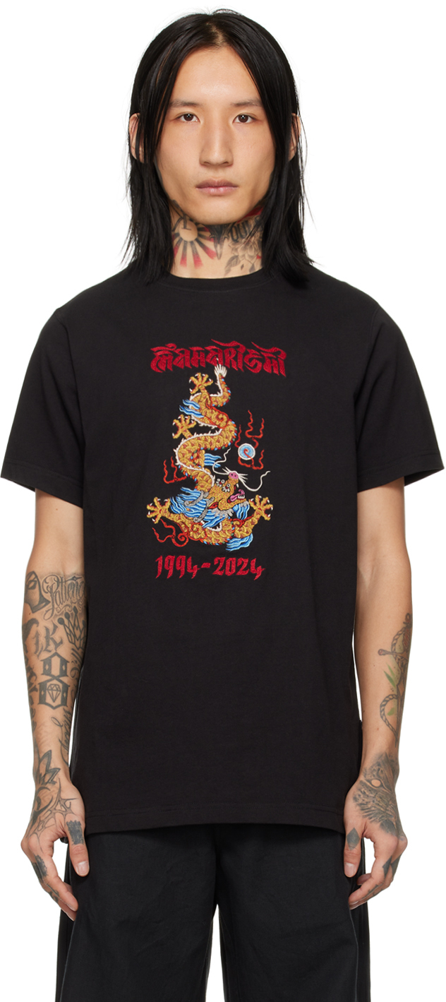 Black 5017 Descending Dragon T-Shirt