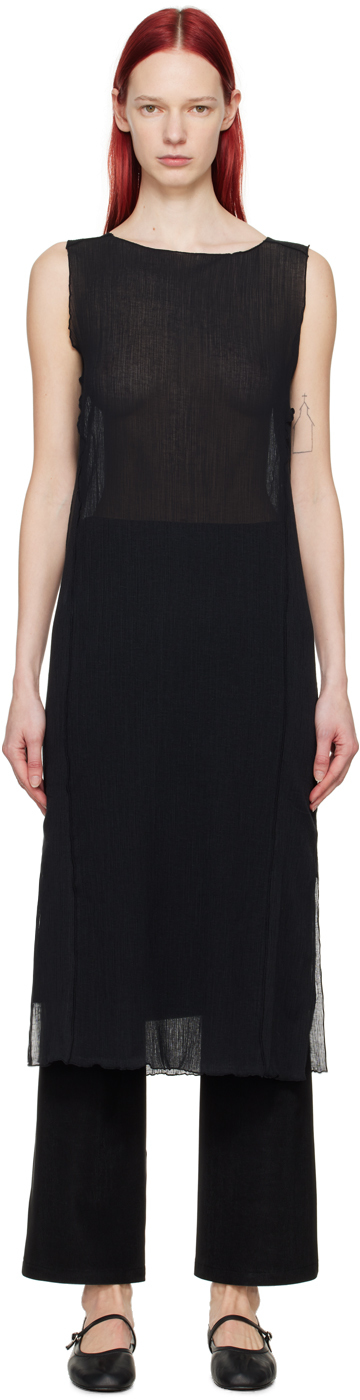 Black Lettuce Edge Midi Dress