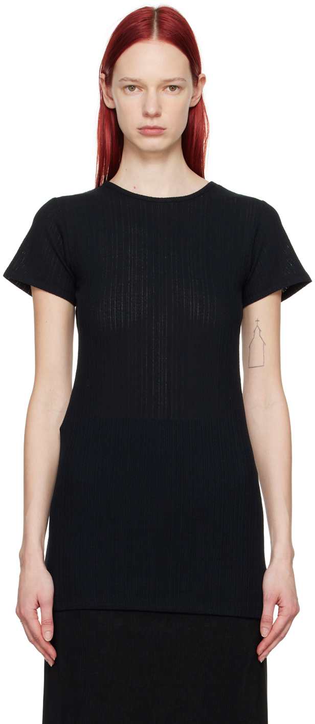 Black Long-Line T-Shirt