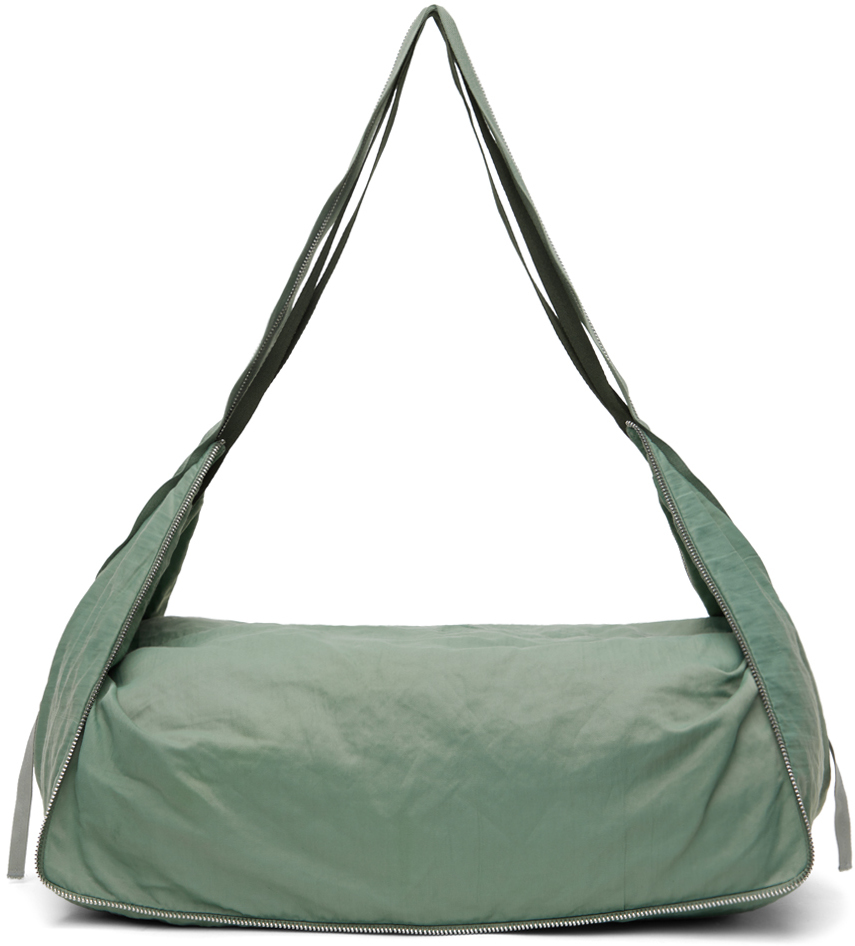 Shop Kiko Kostadinov Green Cailleach Bag In Pale Teal