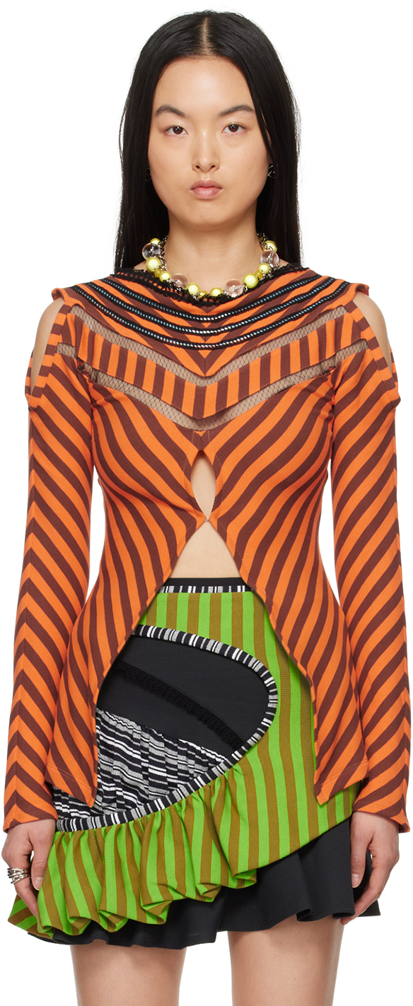 Orange Panoply Top by Kiko Kostadinov on Sale Orange Panoply Top by Kiko Kostadinov on Sale
