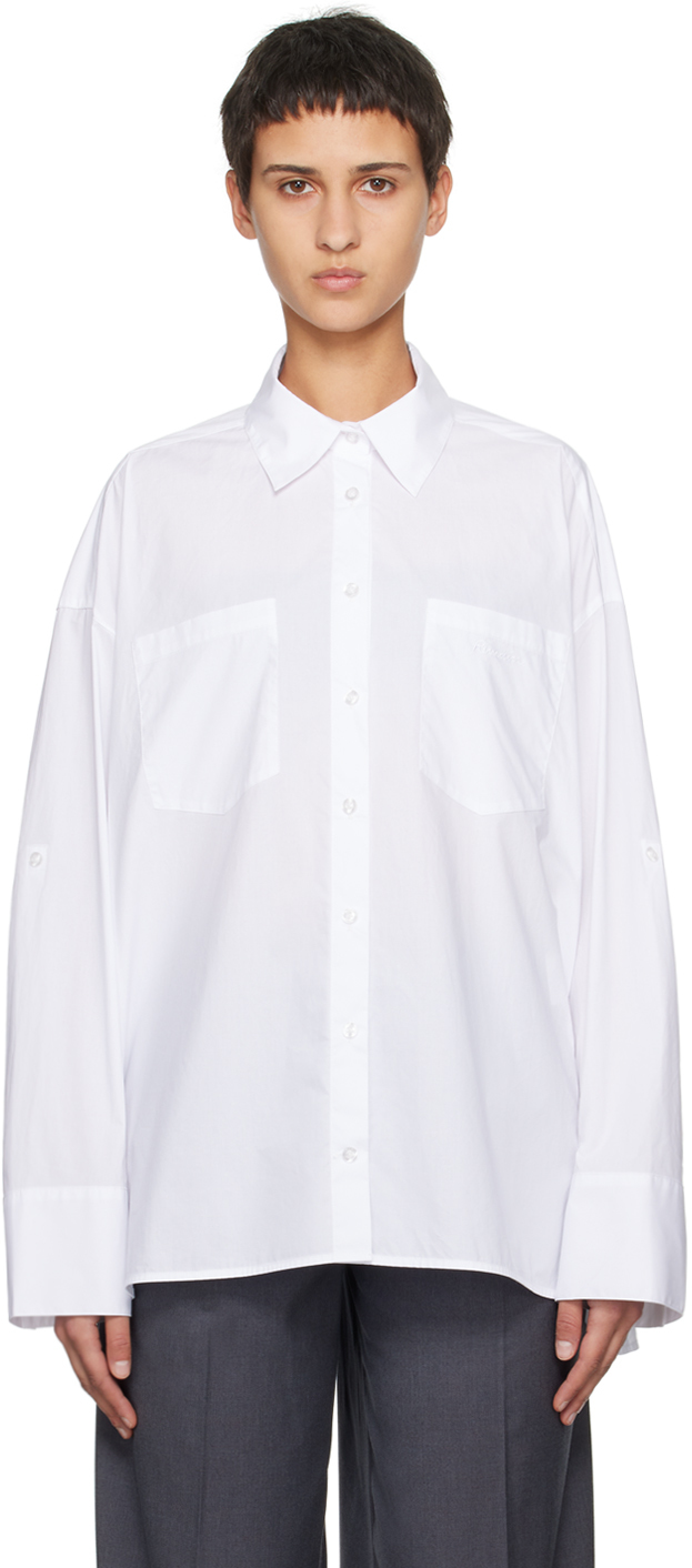 Remain Birger Christensen White Classic Shirt In Bright White