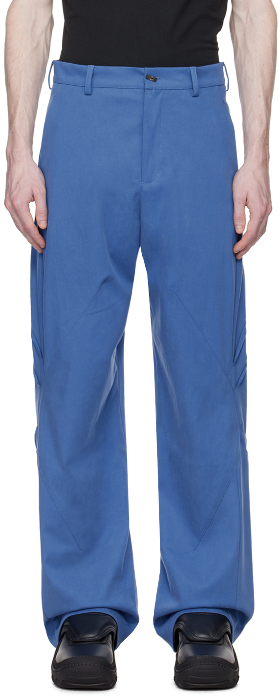 Kiko Kostadinov Blue Melsas Trousers In Azure Blue