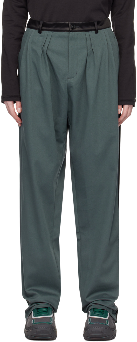 Green Ugo Side Trousers