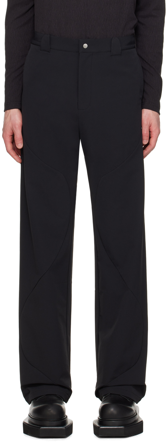 Black Roll Trousers