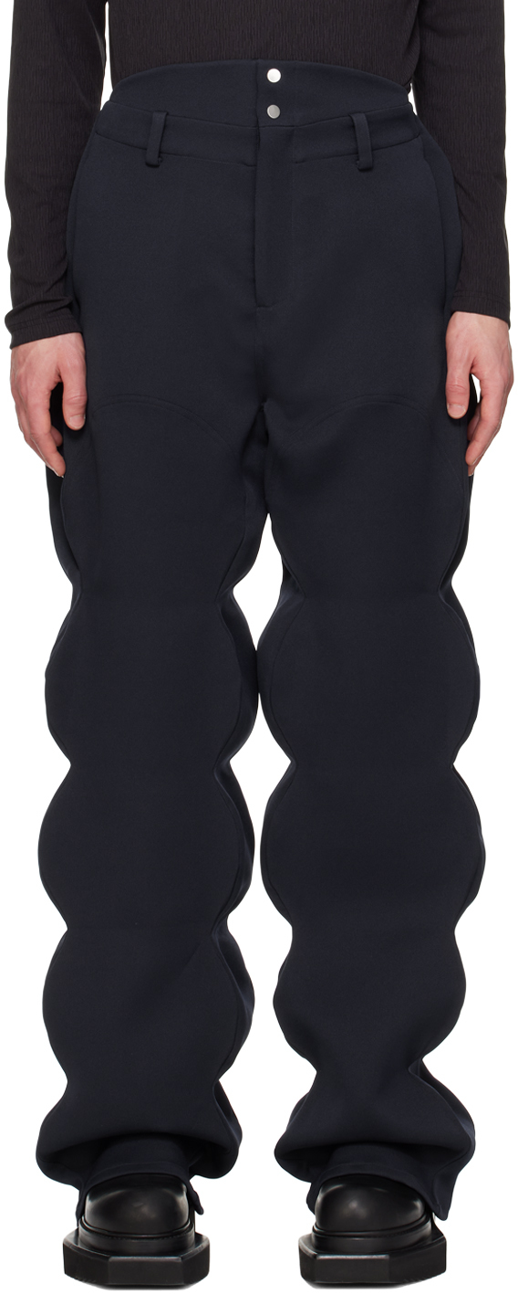 Uncertain Factor Navy Atomic Domination Trousers In Royal Blue
