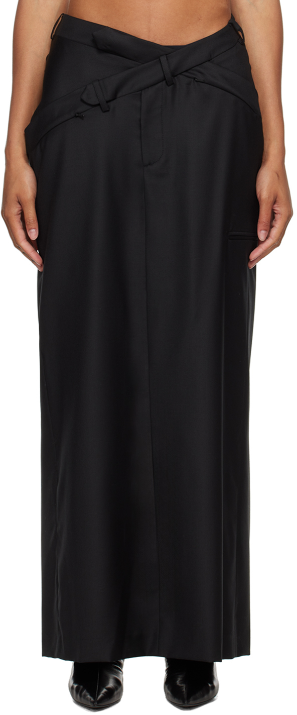 Black Staff Maxi Skirt