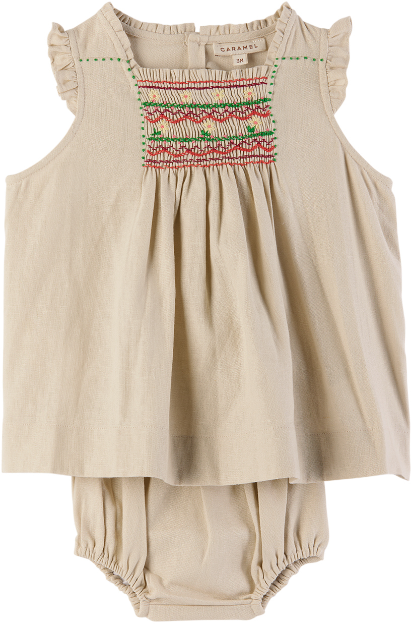 Caramel store baby dress