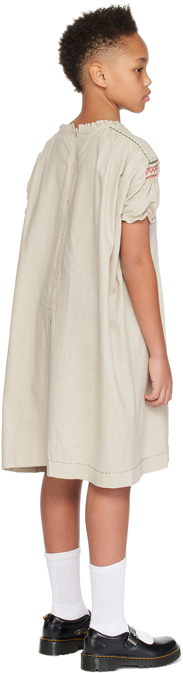 CARAMEL KIDS BEIGE MORINGA DRESS