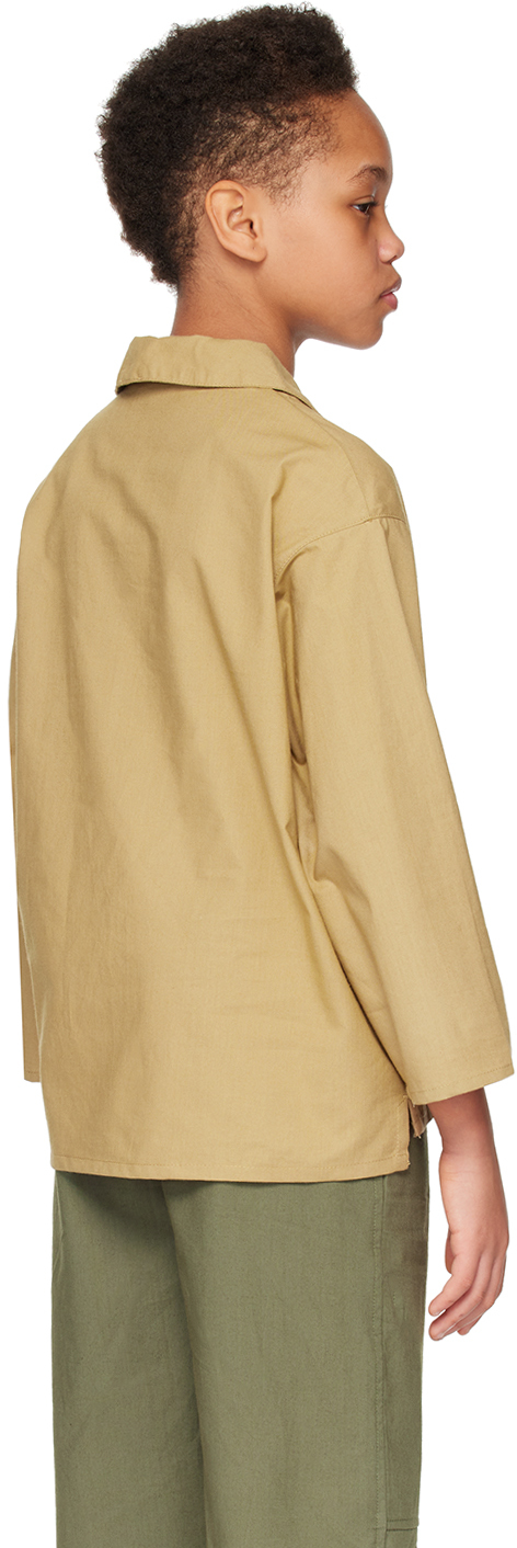 Caramel Kids Tan Bergamot Shirt In Light Camel