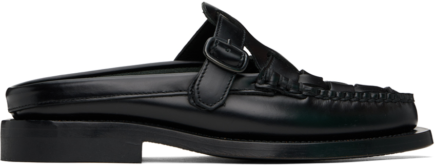 hereu ブラックレザー フラットシューズ 36 Hereu ウィメンズ シューズ | SSENSE 日本