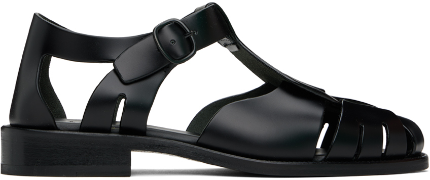 Black Pesca Sandals
