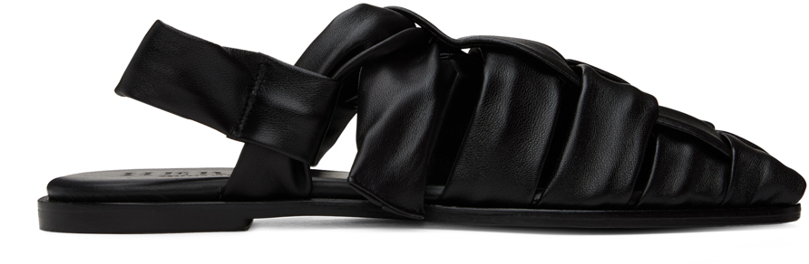 Shop Hereu Black Bena Sandals