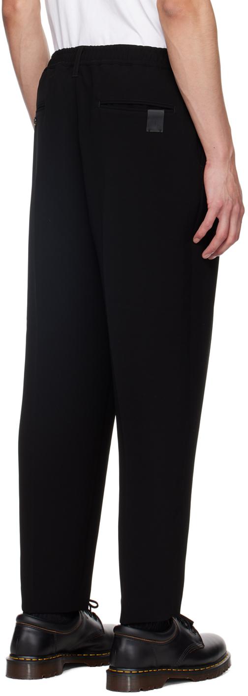 N.Hoolywood N. Hoolywood Black Wide Trousers | Smart Closet