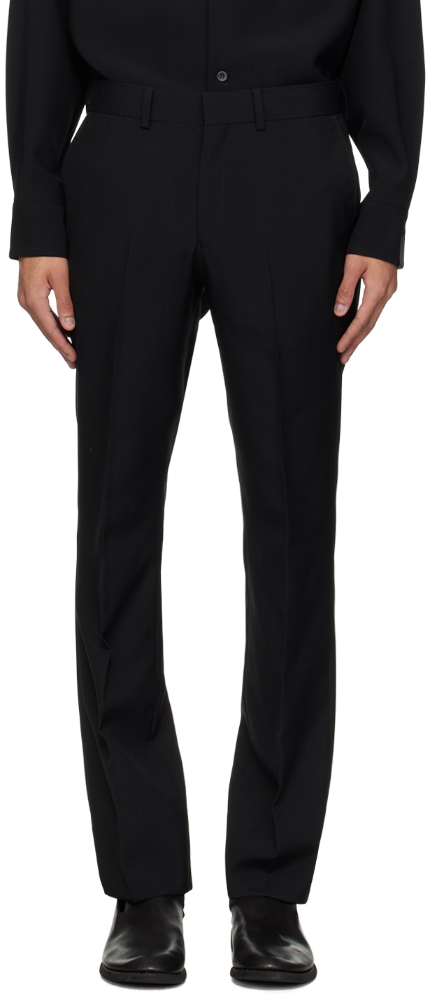 Black Slim-Fit Trousers