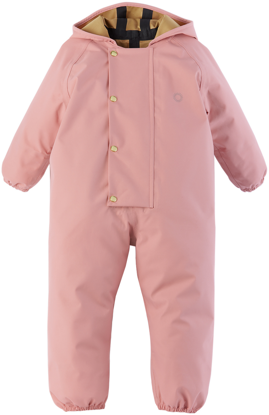 Shop Fairechild Baby Pink Waterproof Rainsuit In Crabapple