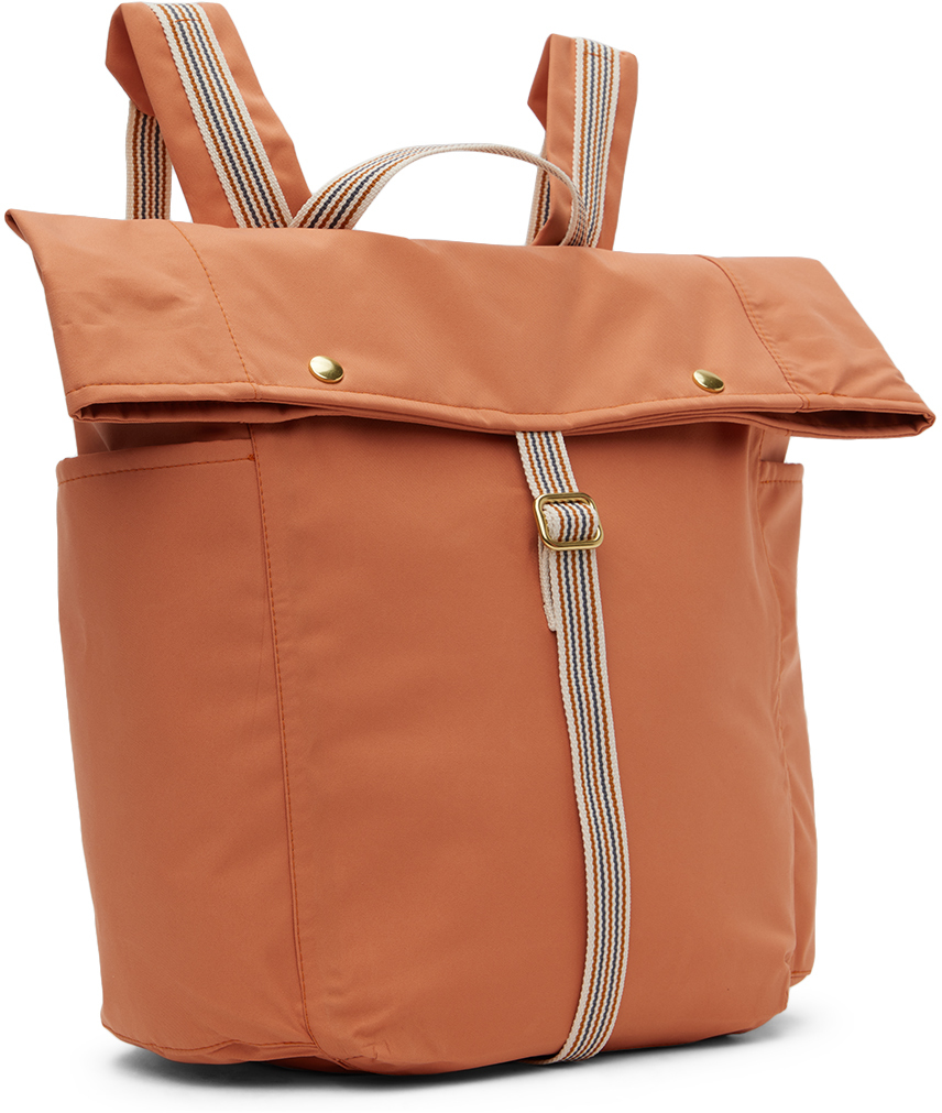 Shop Fairechild Kids Orange Waterproof Mountain Backpack In Clay