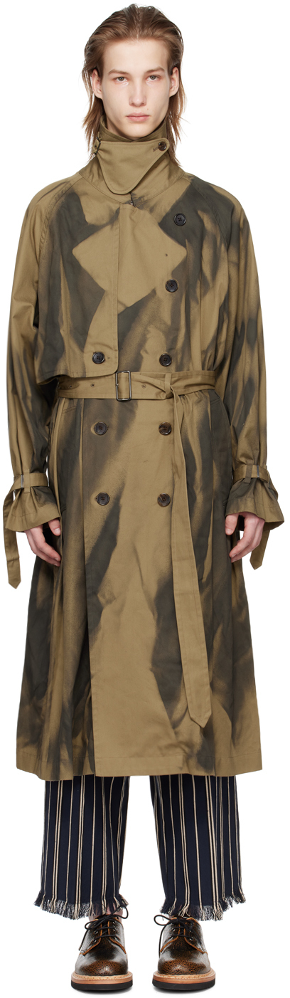  CREATMO US Women's Trench Coats Mid Long Jacket Trench