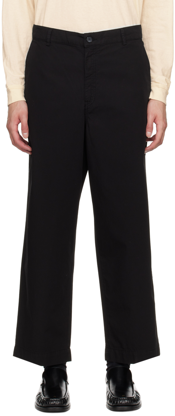 HOPE: Black Rank Trousers | SSENSE