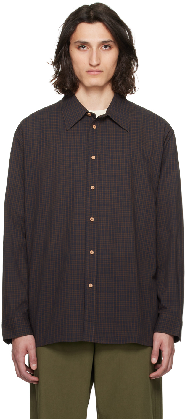 Hope Brown Spread Shirt In Brown Check