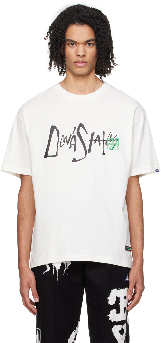 DEVÁ STATES White Embroidered T-Shirt