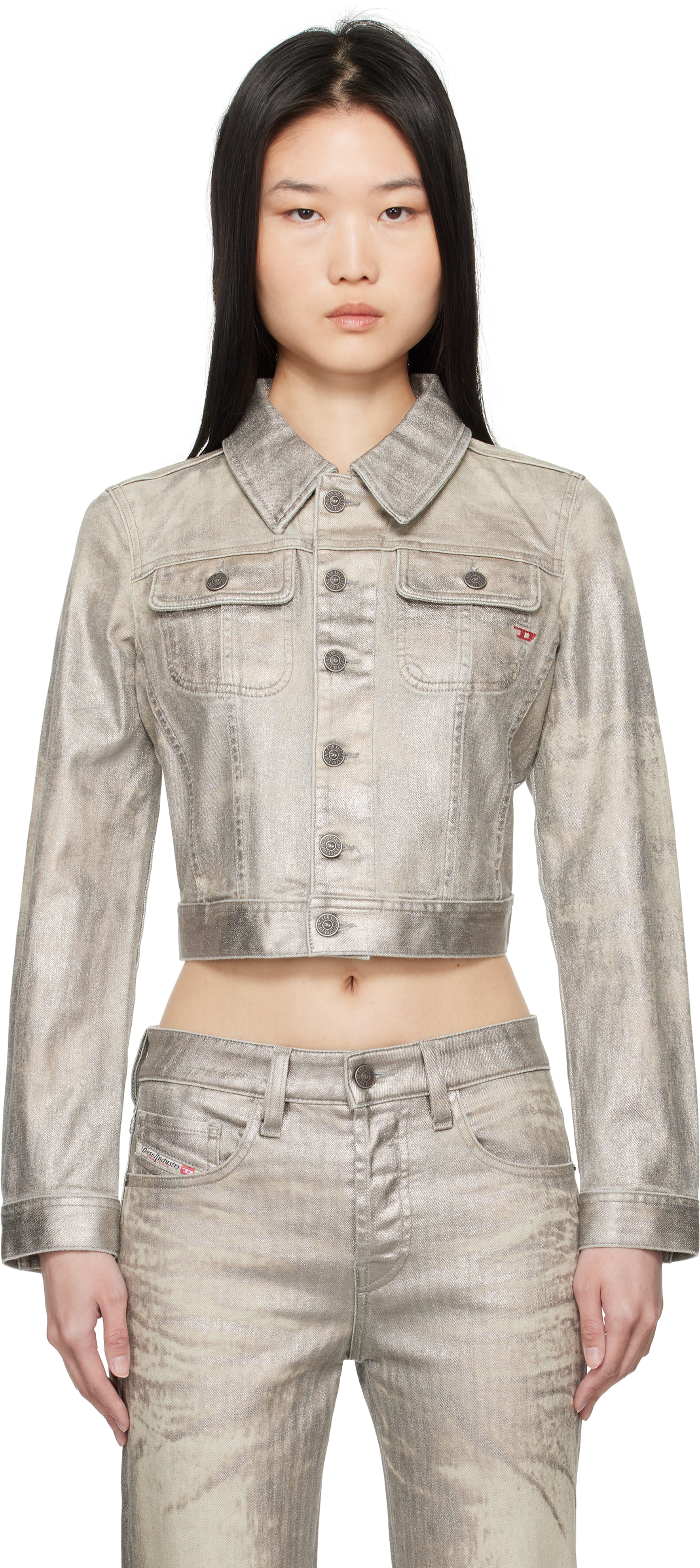 Silver De-Slimmy-S1 Denim Jacket