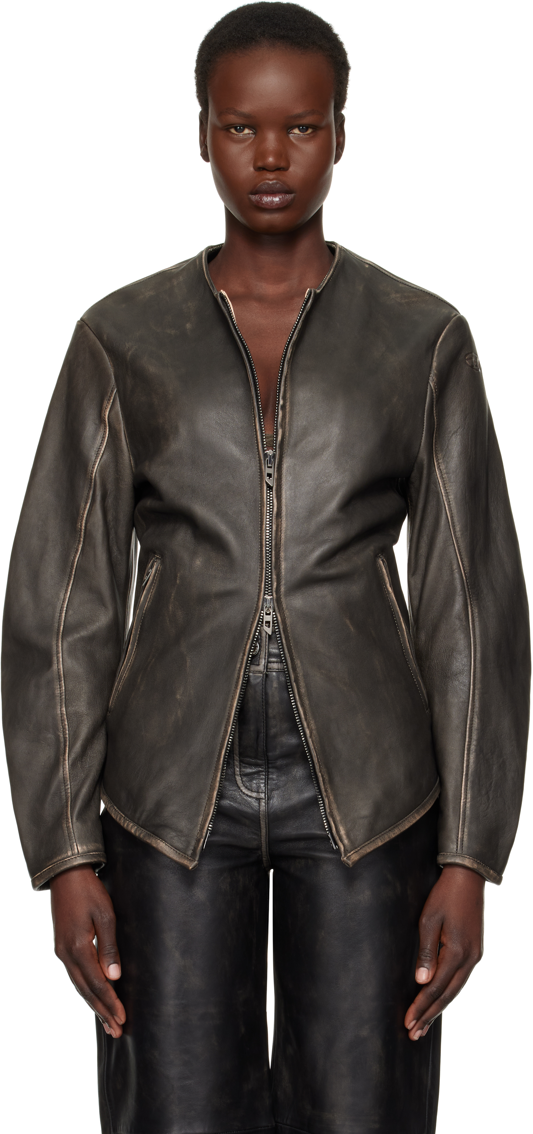 Black L-Emma Leather Jacket