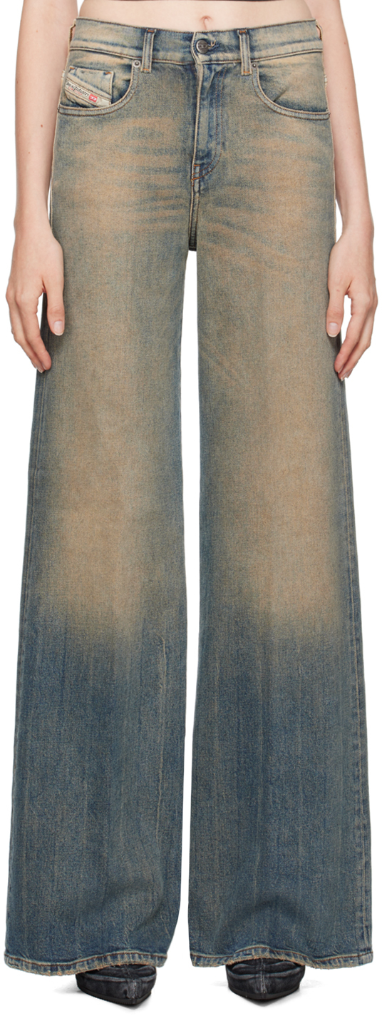 デニム・ジーパン 1978 D-AKEMI BOOTCUT JEANS Women's Flare Jeans | Black/Dark grey | Diesel 1978 D-Akemi