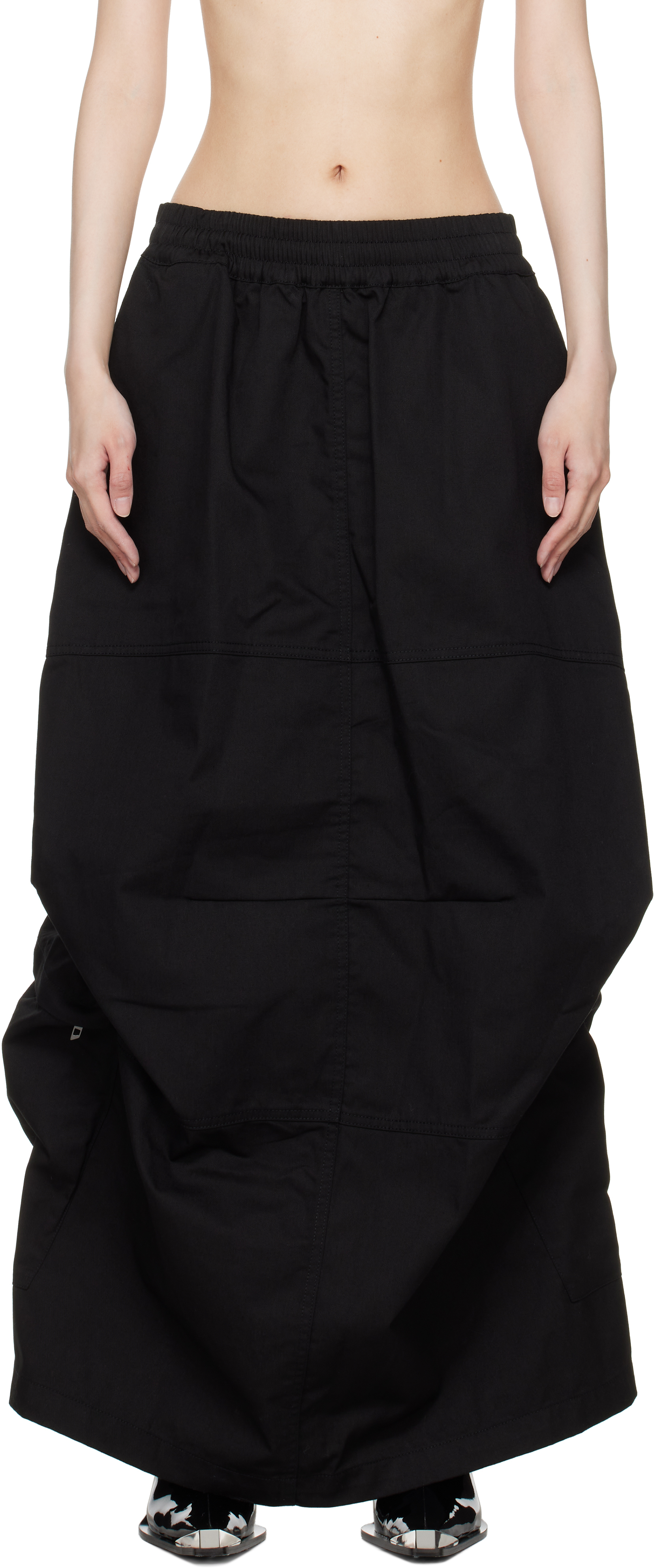 Black O-Riana-P2 Maxi Skirt