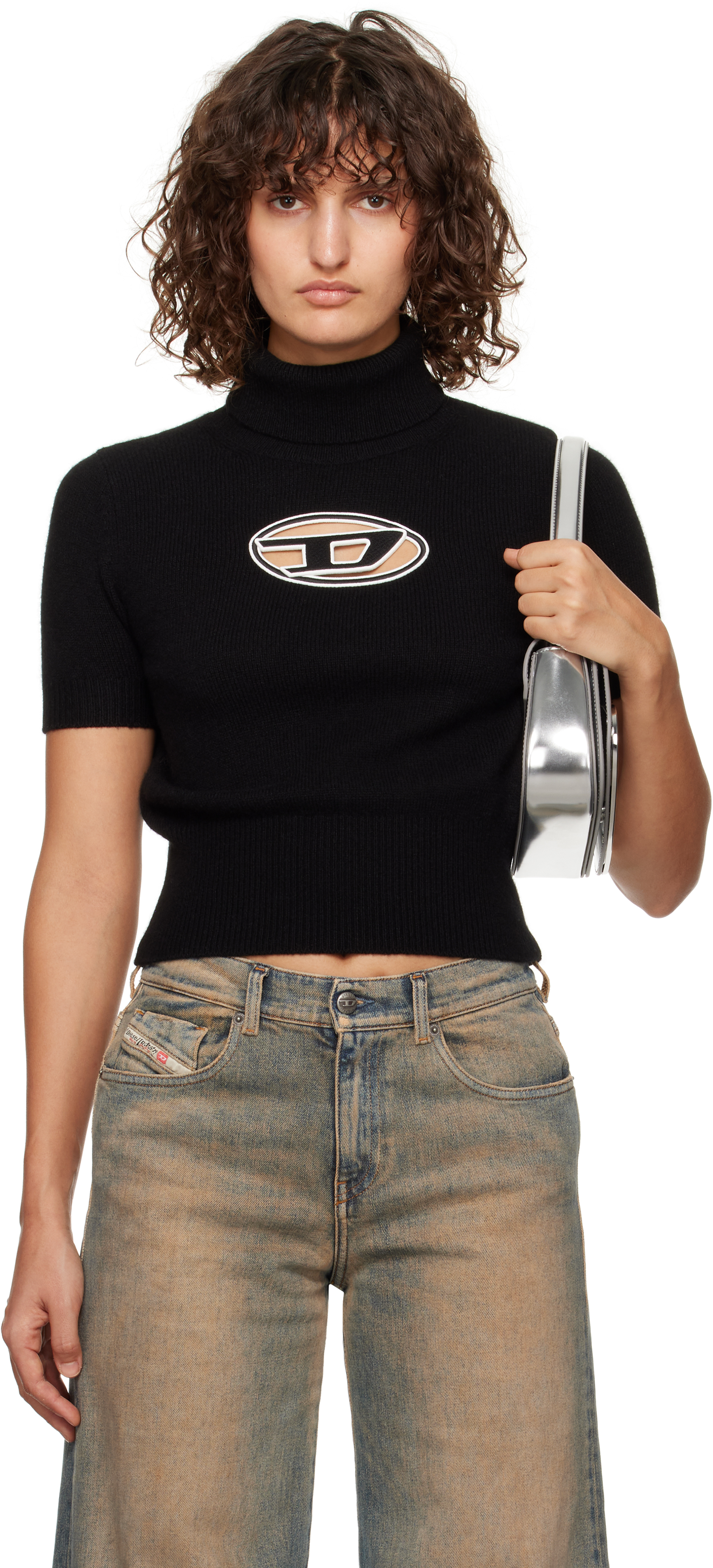 Diesel Turtleneck Sweater In 9xx