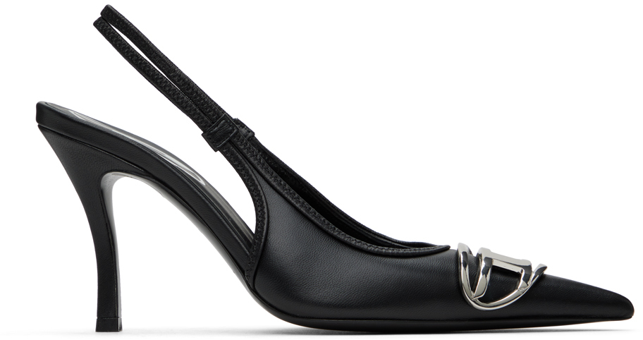 Shop Diesel Black D-venus Sb Heels In T8013