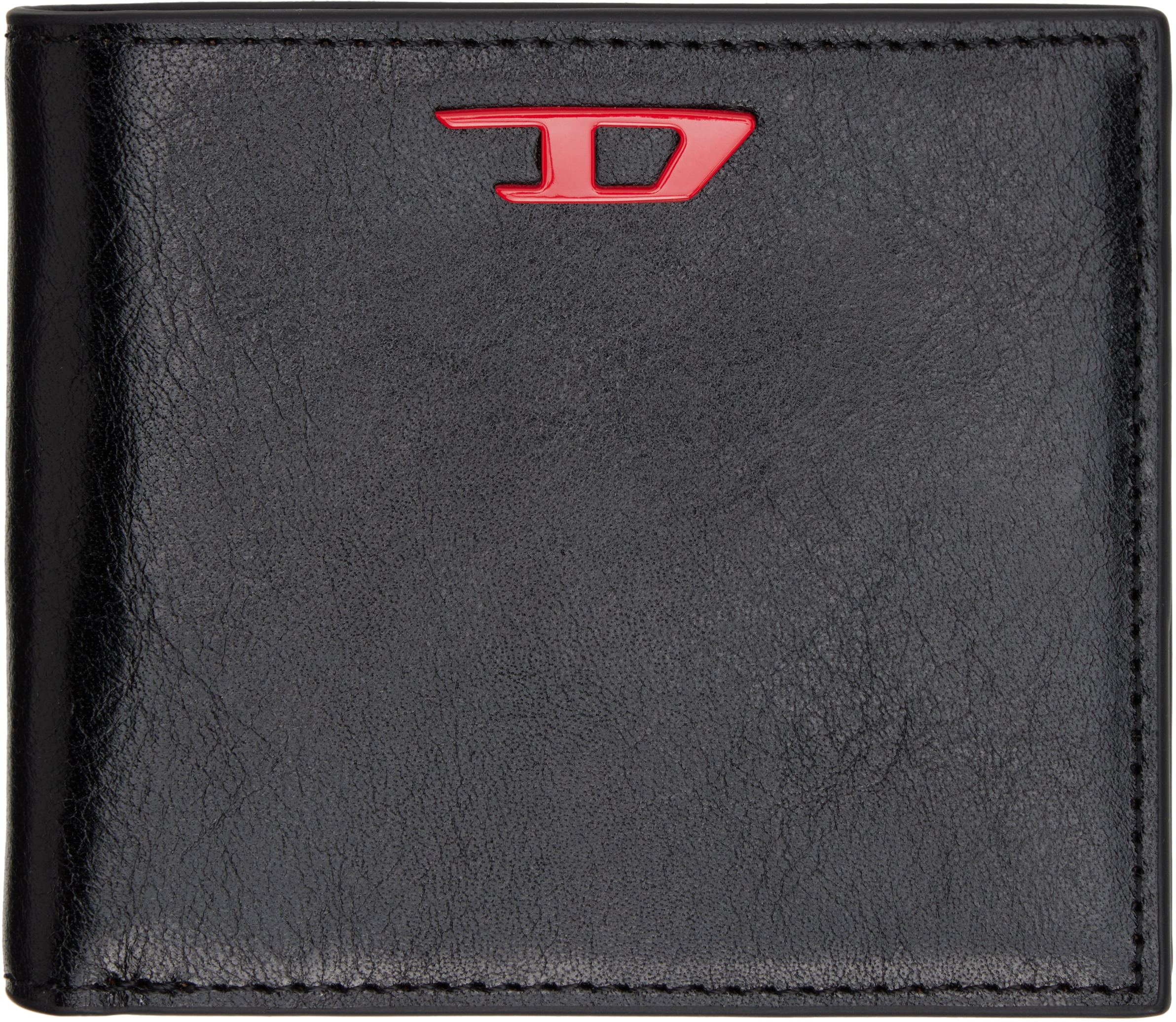 Shop Diesel Black Rave Bifold Coin S Wallet In T8013