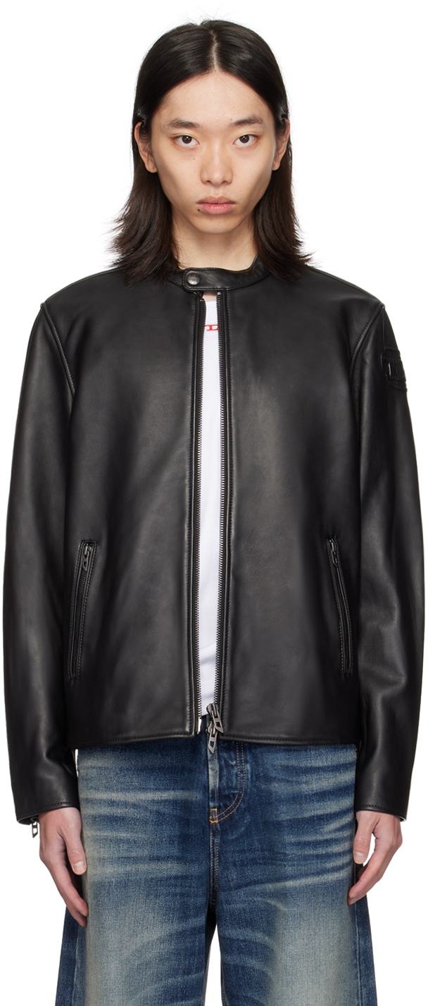 Black L-Carver Leather Jacket