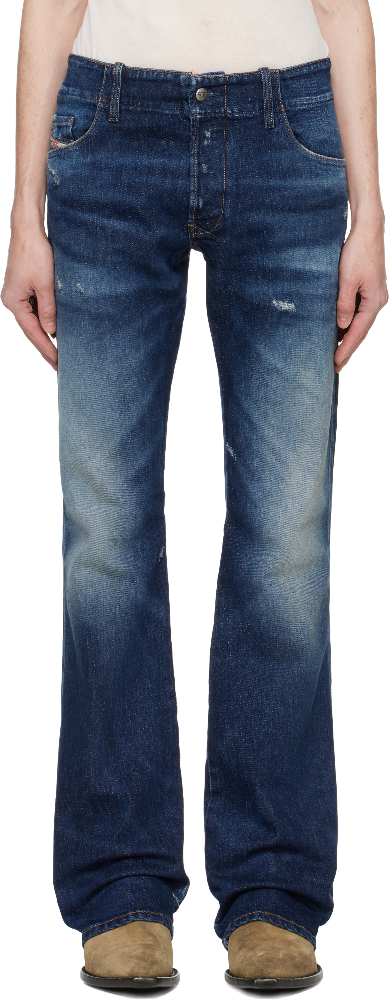 Blue Bootcut D-Backler Jeans