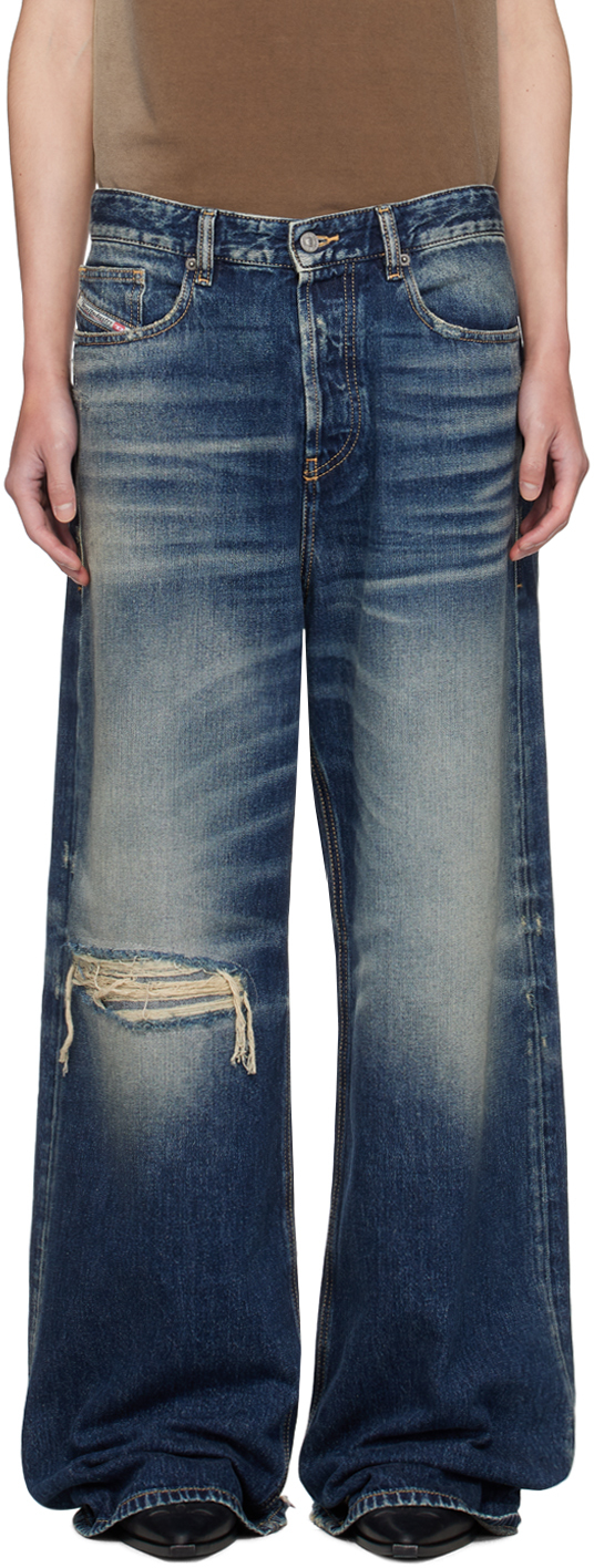 Diesel: Blue D-Rise Jeans | SSENSE