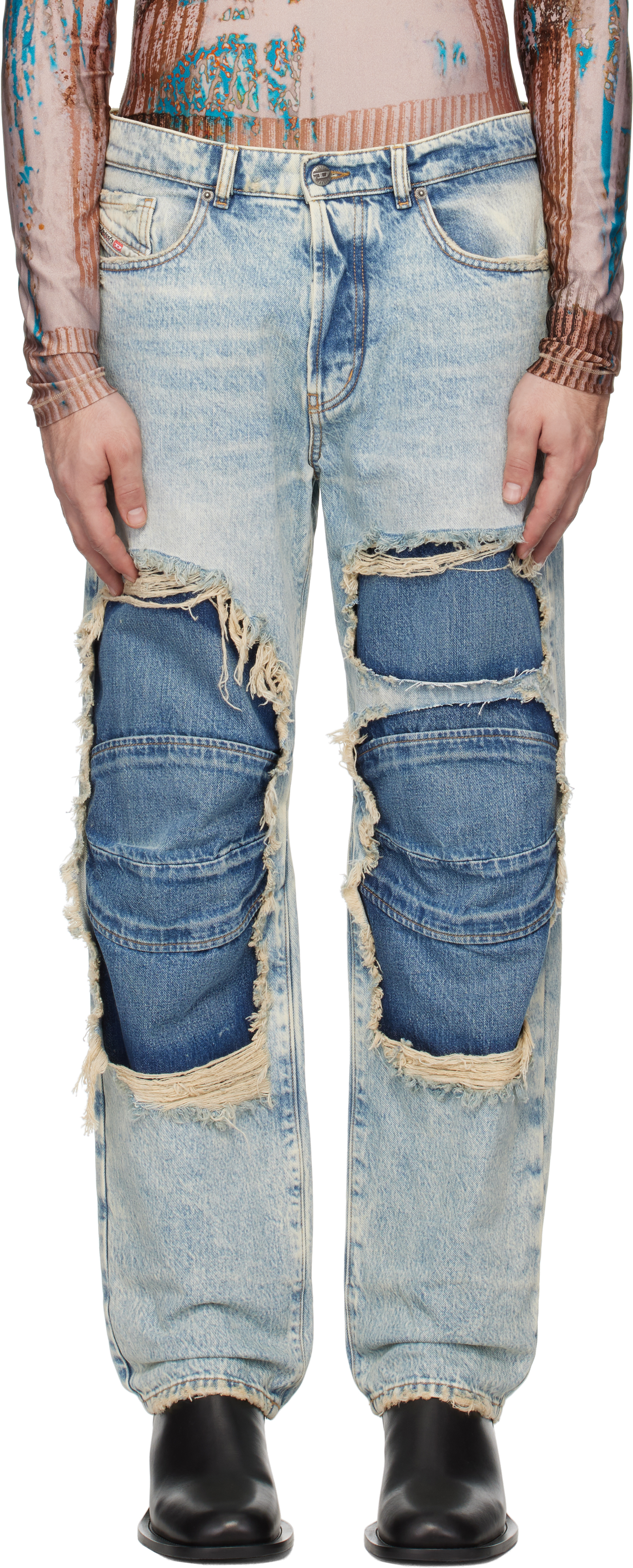 Blue D-Fire-Fsf Jeans