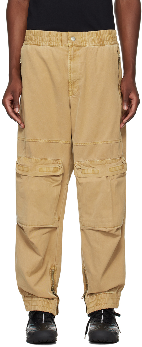 Shop Diesel Tan P-beeck Cargo Pants In 7bd