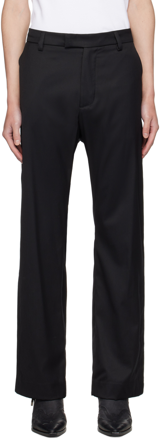 Shop Diesel Black P-ammir Trousers In 9xx