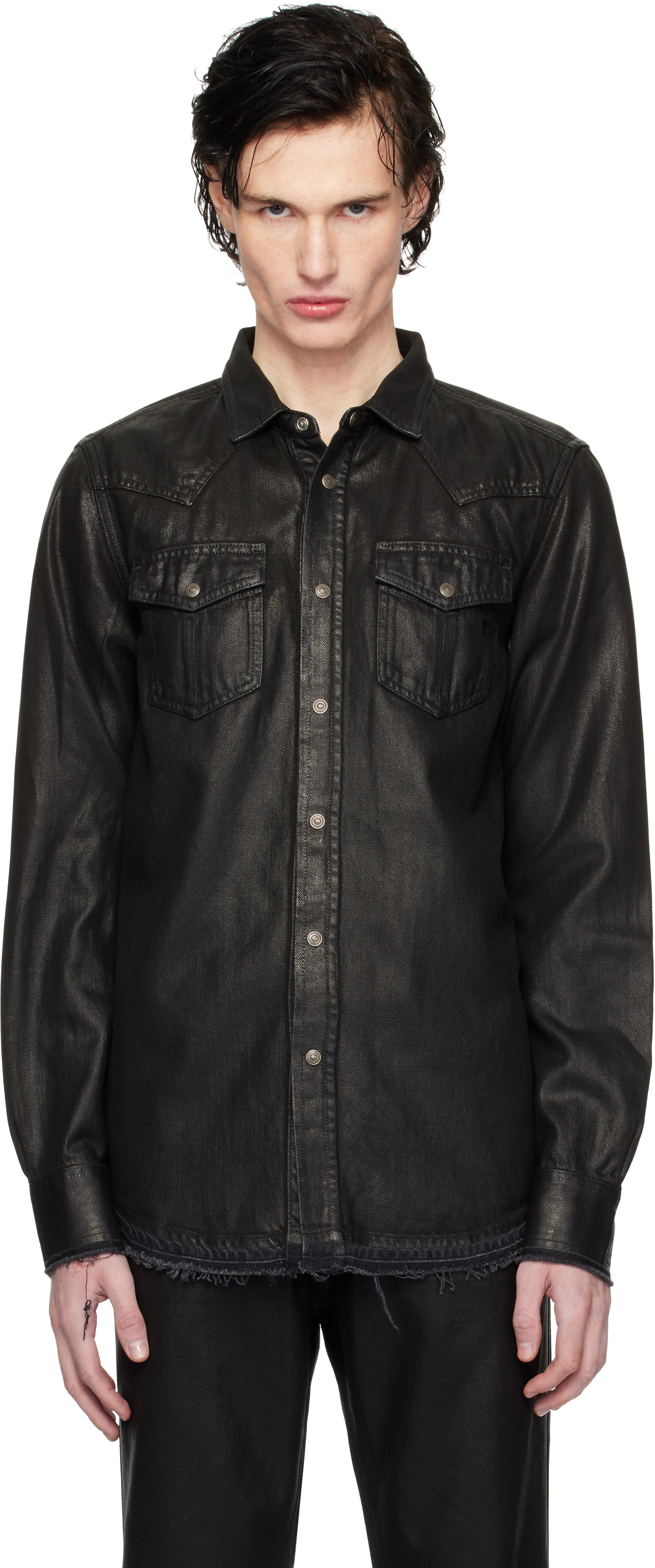 Black D-Vega Denim Shirt