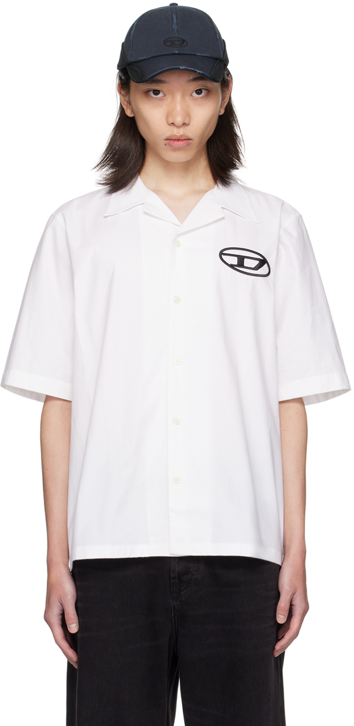 Shop Diesel White S-mac-c Shirt In 100