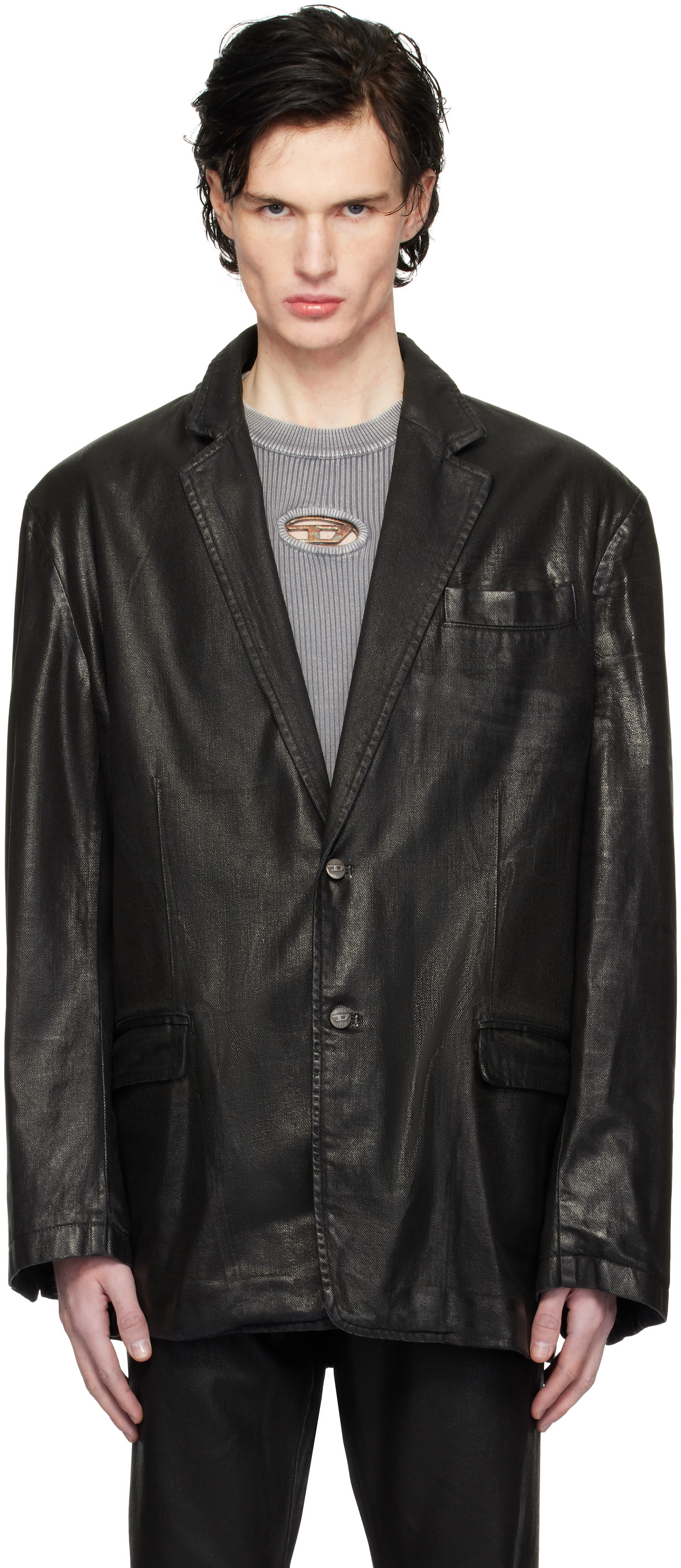 Black D-Bla Denim Blazer