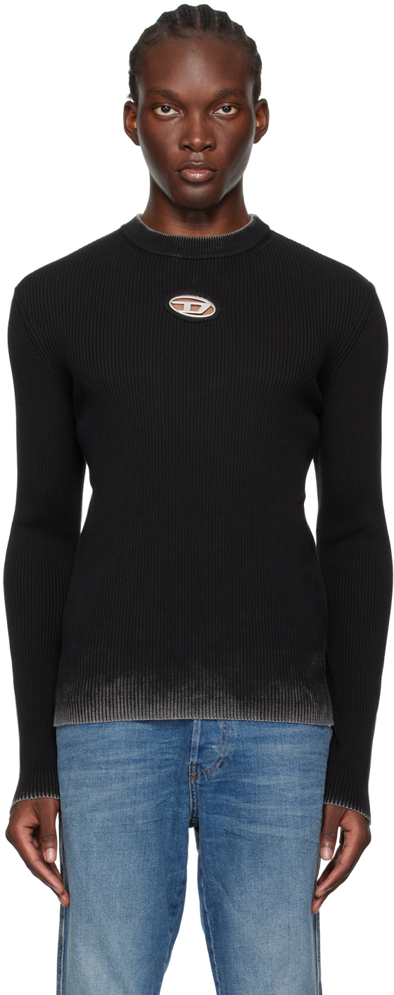 Shop Diesel Black K-darin-a Sweater In 900