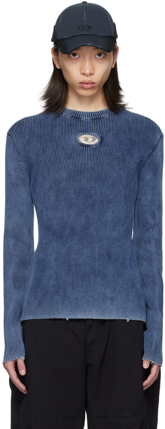 Shop Diesel Blue K-darin-a Sweater In 8at