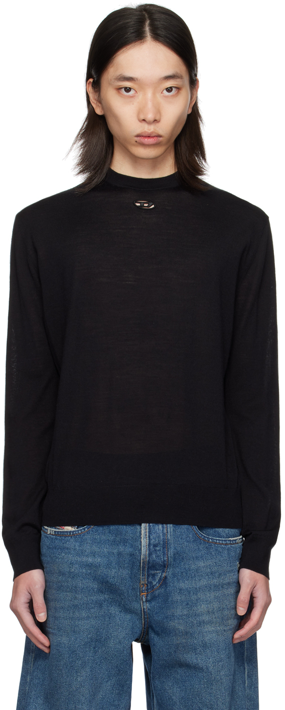 Shop Diesel Black K-garth Sweater In 9xx