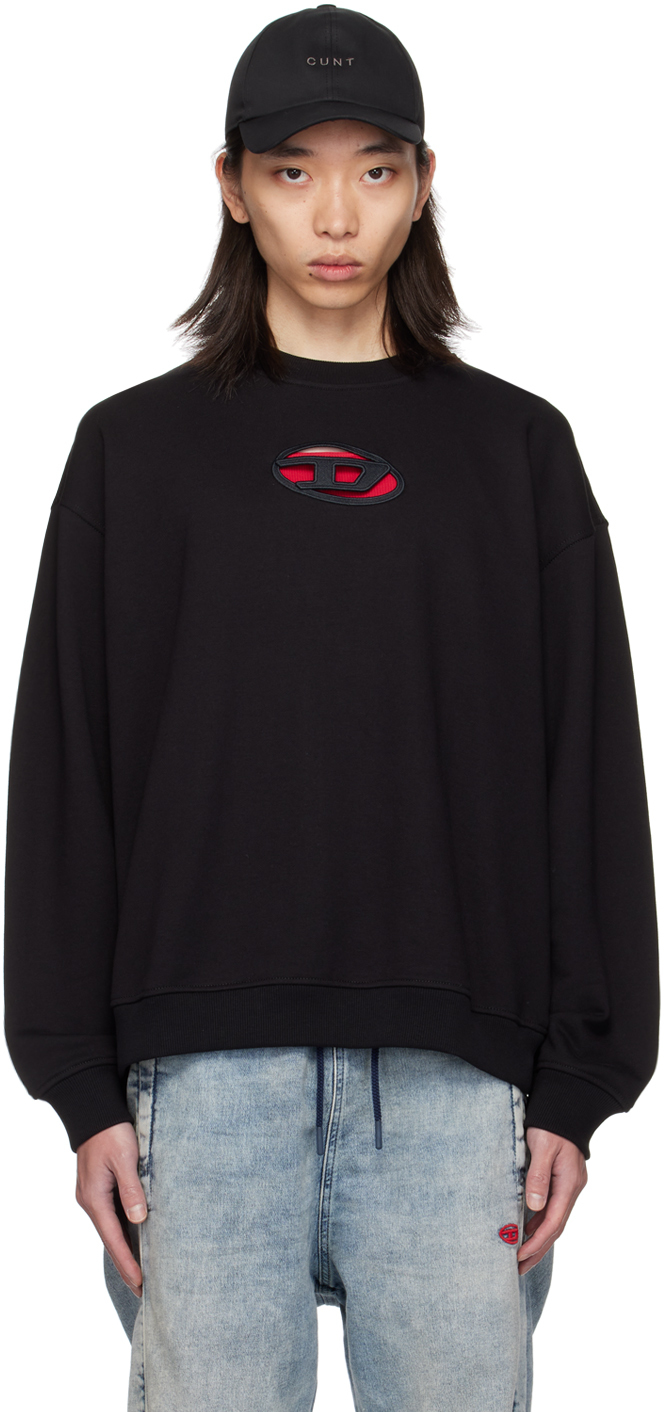 Shop Diesel Black S-boxt-od Sweatshirt In 9xx