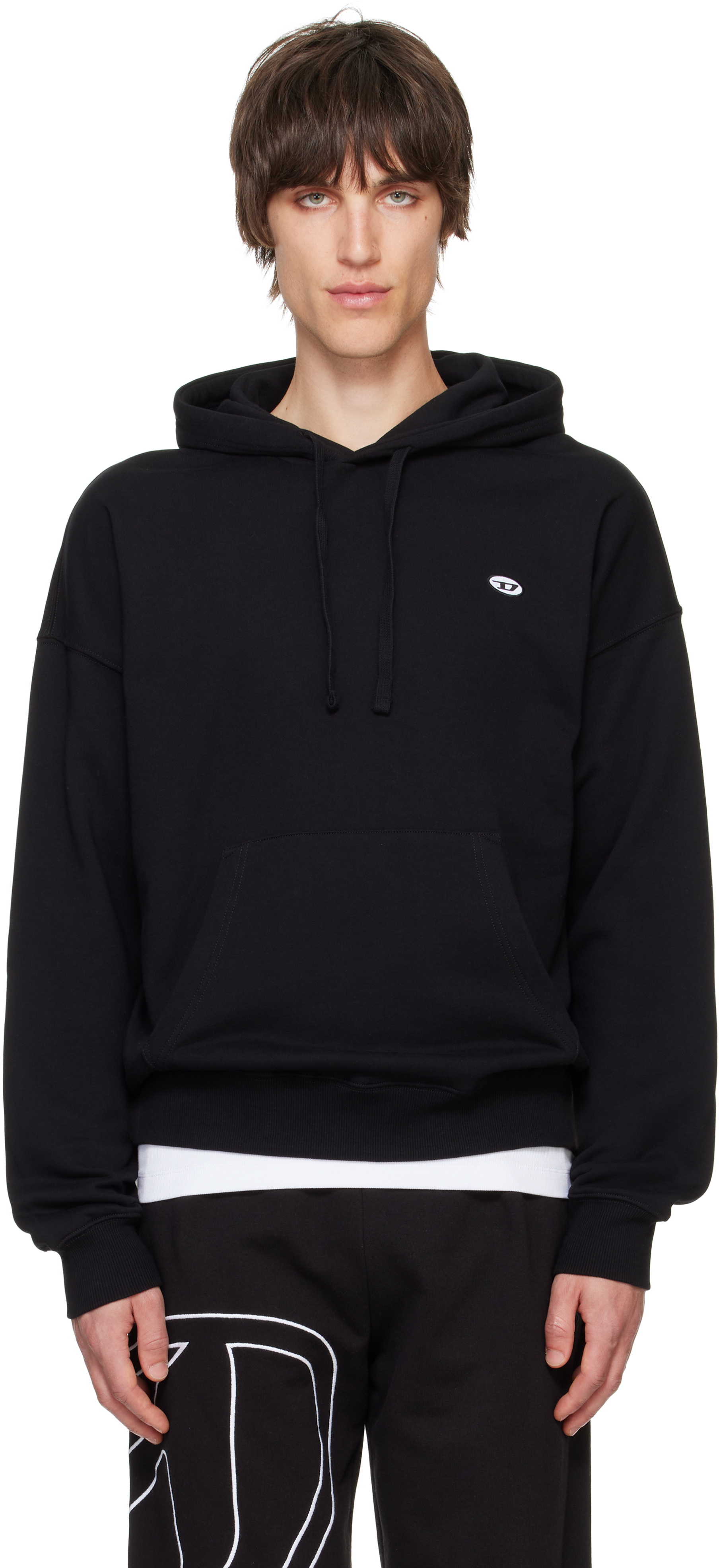 Diesel: Black S-Rob-Hood-Doval-Pj Hoodie | SSENSE 日本