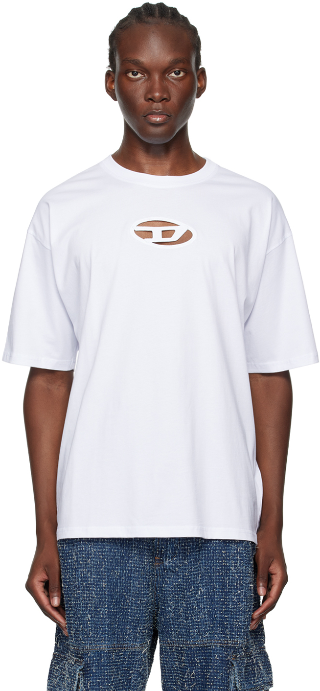 Shop Diesel White T-boxt-od T-shirt In 100